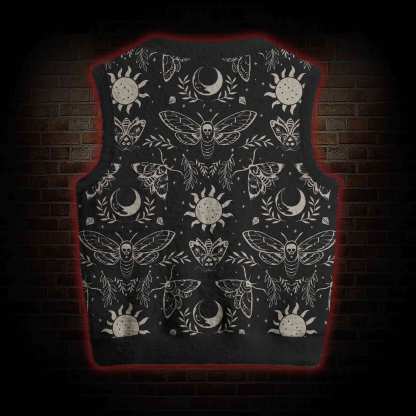 Occult Moth Ugly Sweater Vest