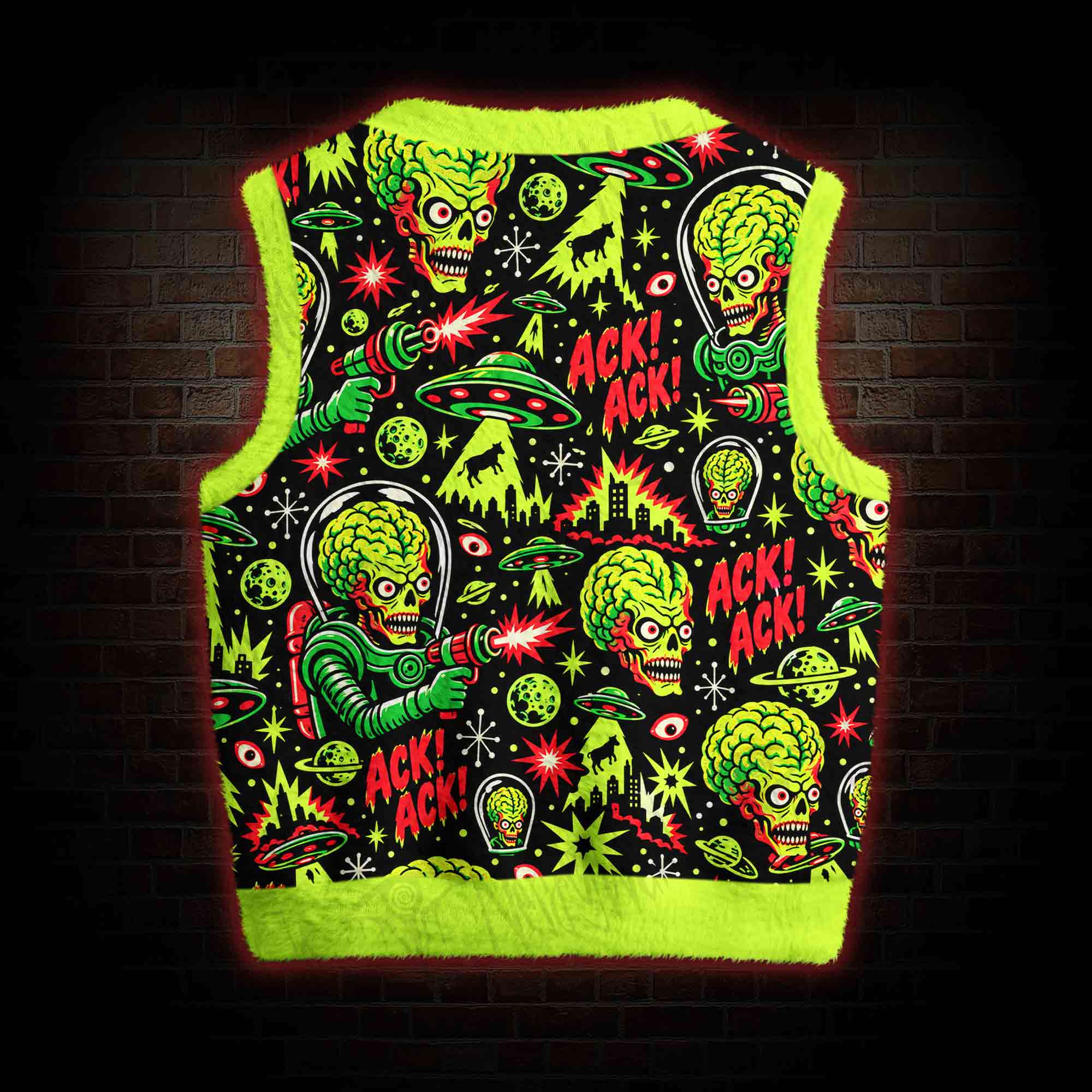 Ack Ack Ugly Sweater Vest