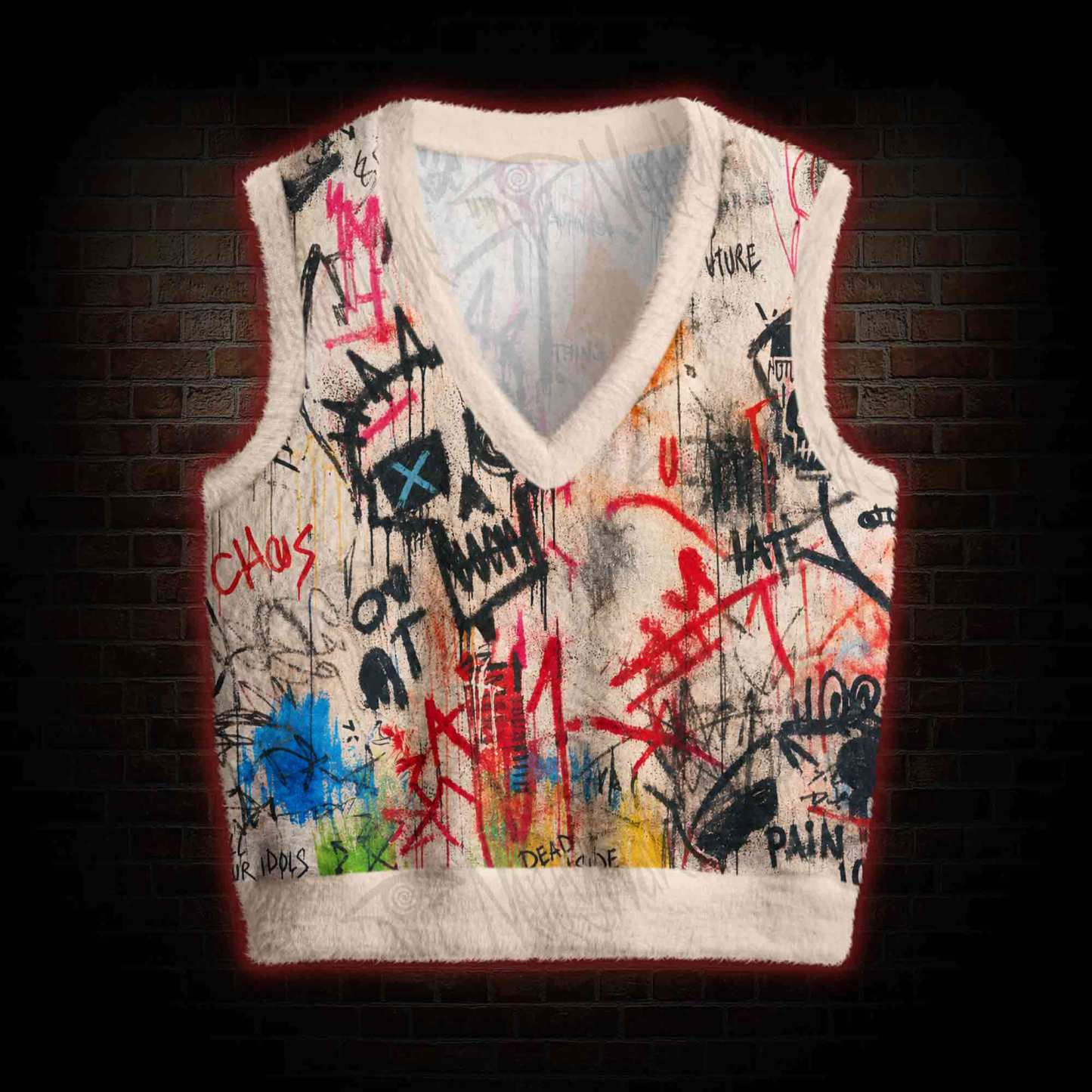 Vandalized Soul Ugly Sweater Vest