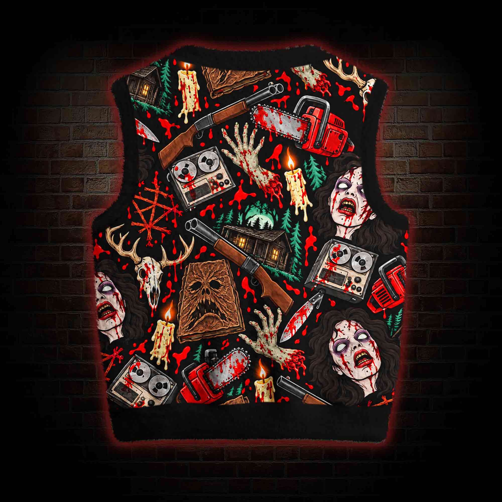 Groovy Dead Ugly Sweater Vest