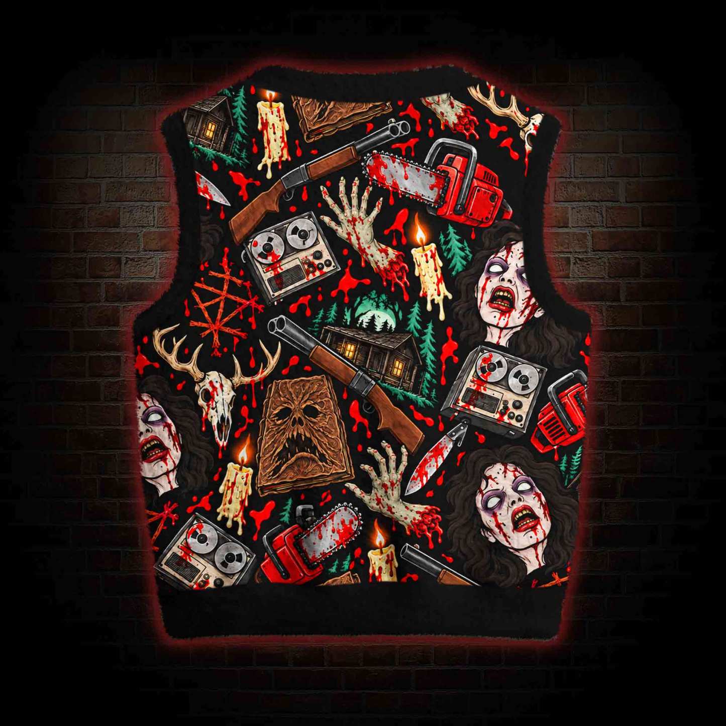 Groovy Dead Ugly Sweater Vest