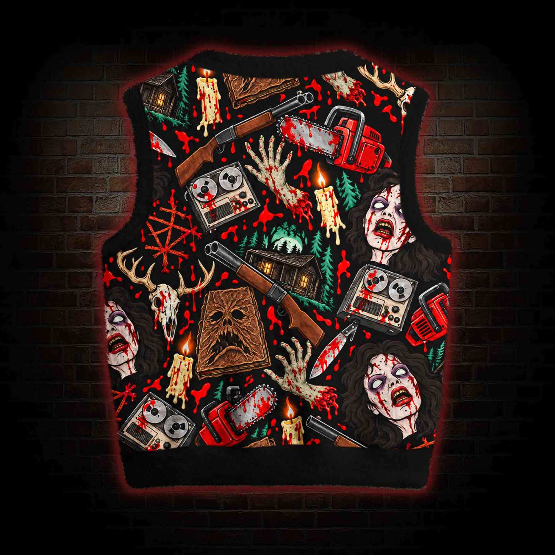 Groovy Dead Ugly Sweater Vest