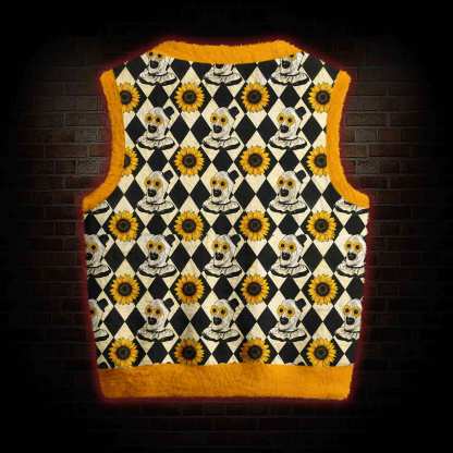 Sunflower Clown Ugly Sweater Vest