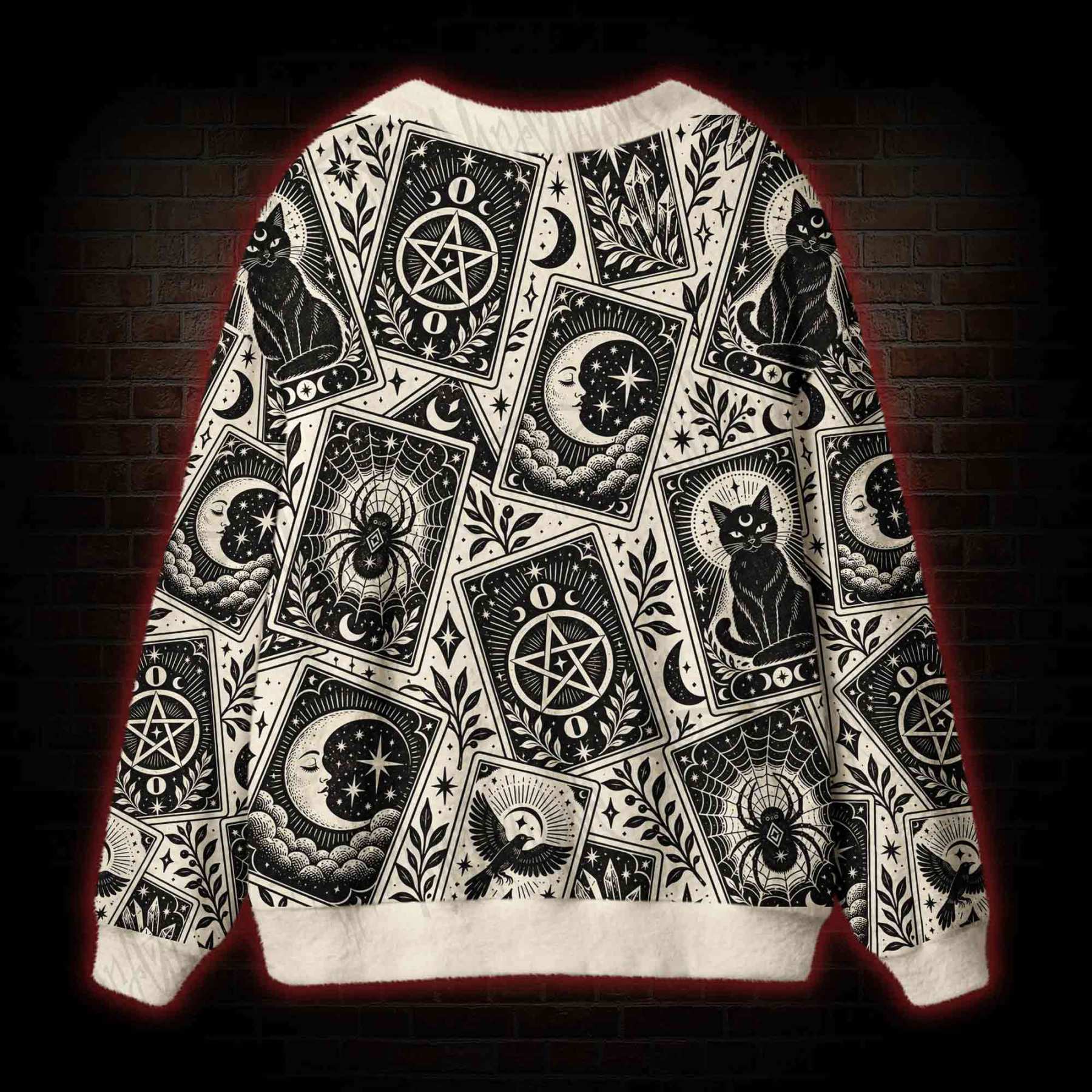 Lunar Witchcraft Tarot Cardigan Sweater