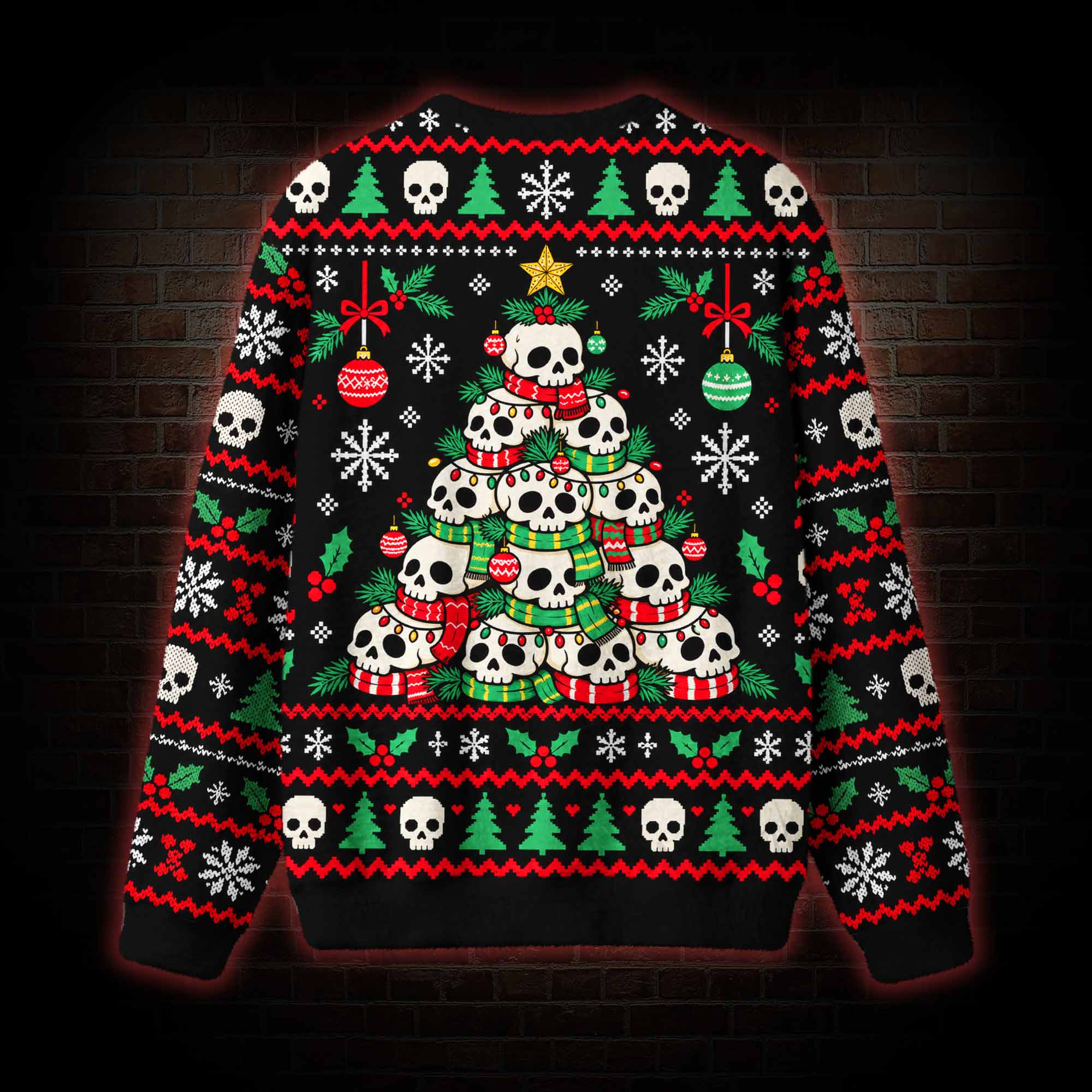 Deck the Skulls Ugly Sweatshirts