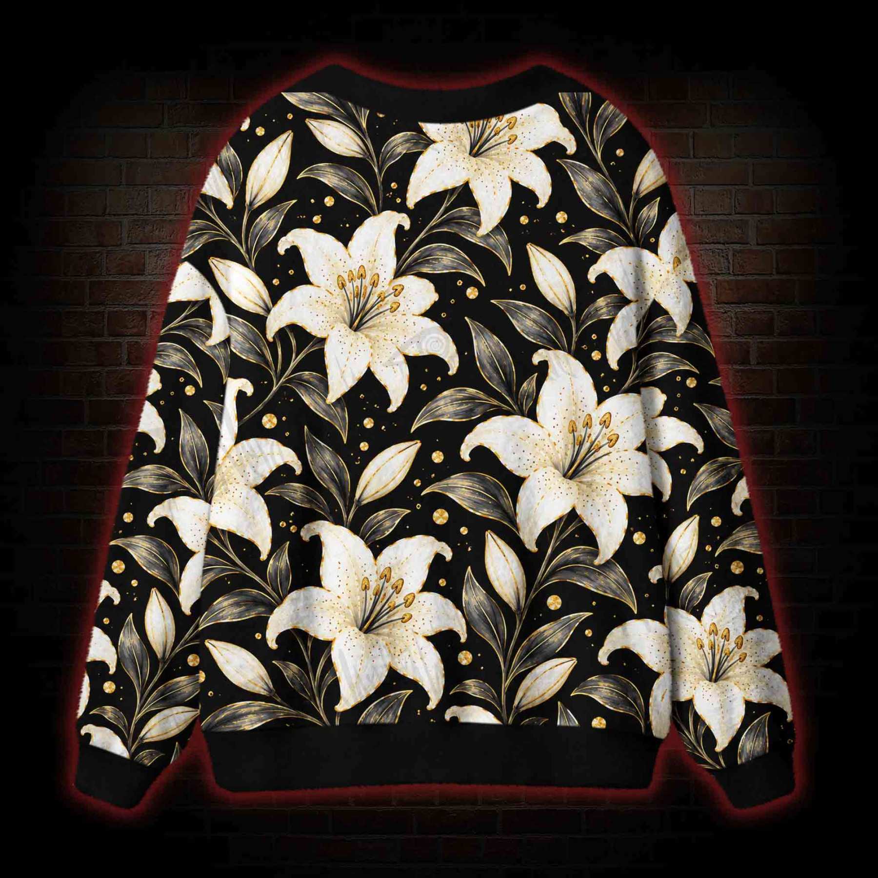 Gothic Lily Nocturne Cardigan Sweater