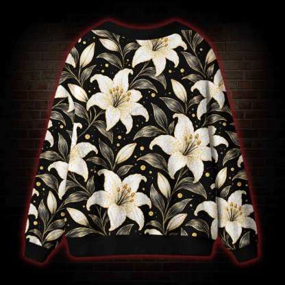Gothic Lily Nocturne Cardigan Sweater