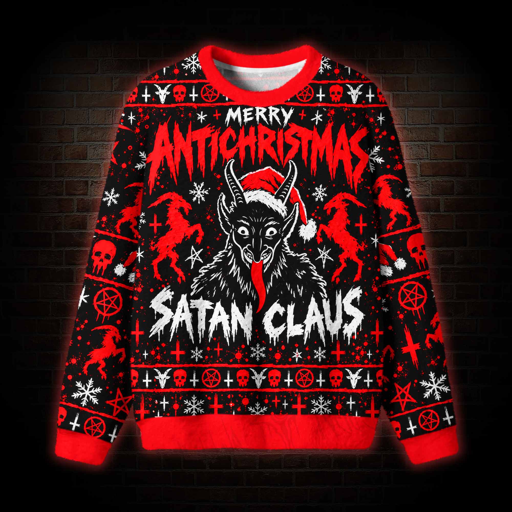 Satan Claus Ugly Sweatshirts