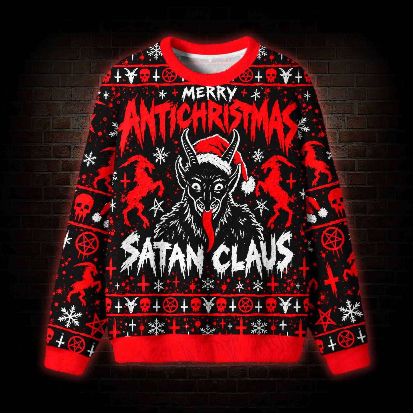 Satan Claus Ugly Sweatshirts