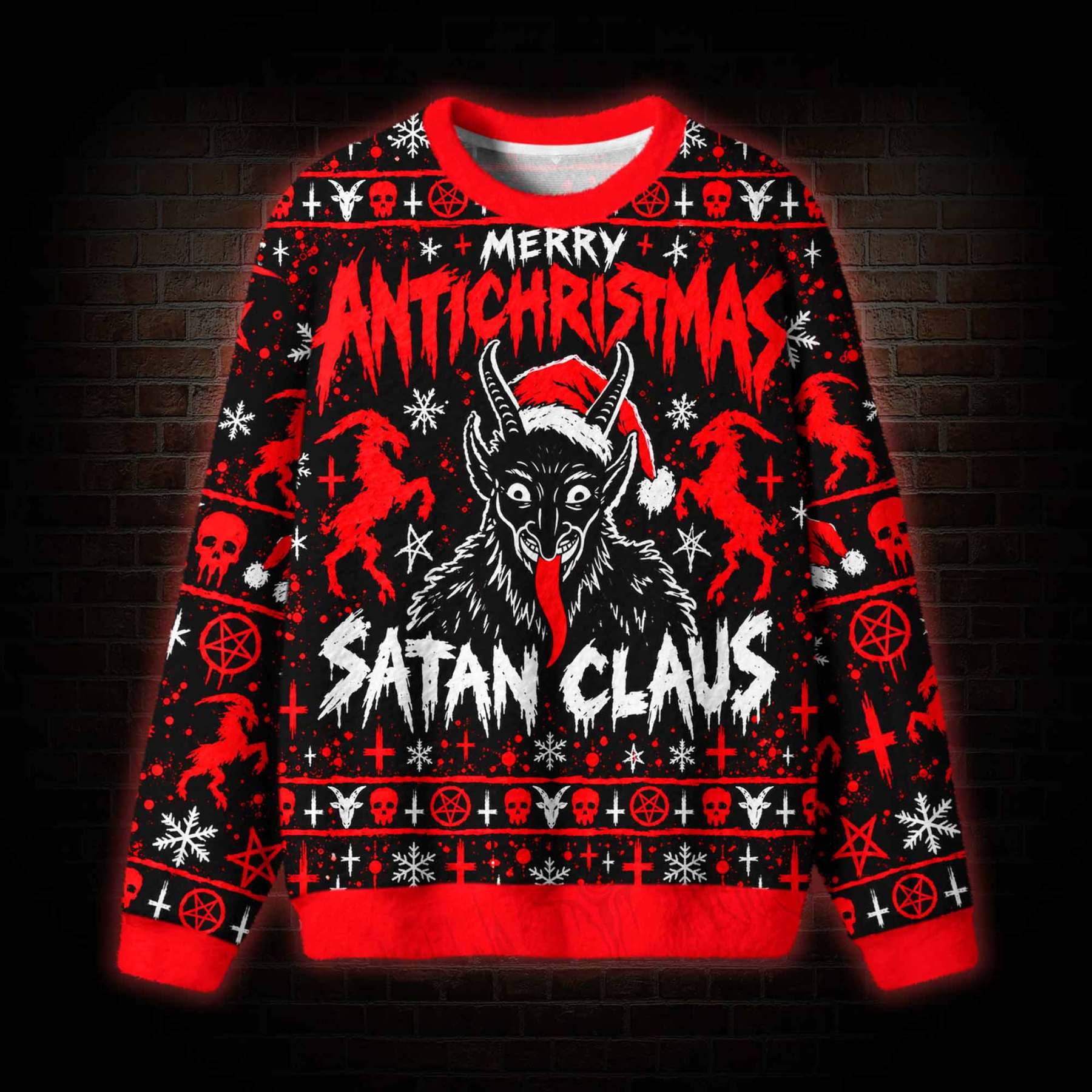 Satan Claus Ugly Sweatshirts