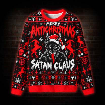 Satan Claus Ugly Sweatshirts