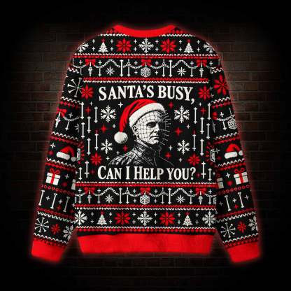 Santa's Busy, can I Help You? Ugly Sweatshirts