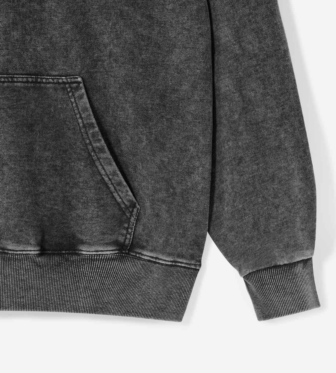 Demigod Witch Back Print Washed Hoodie