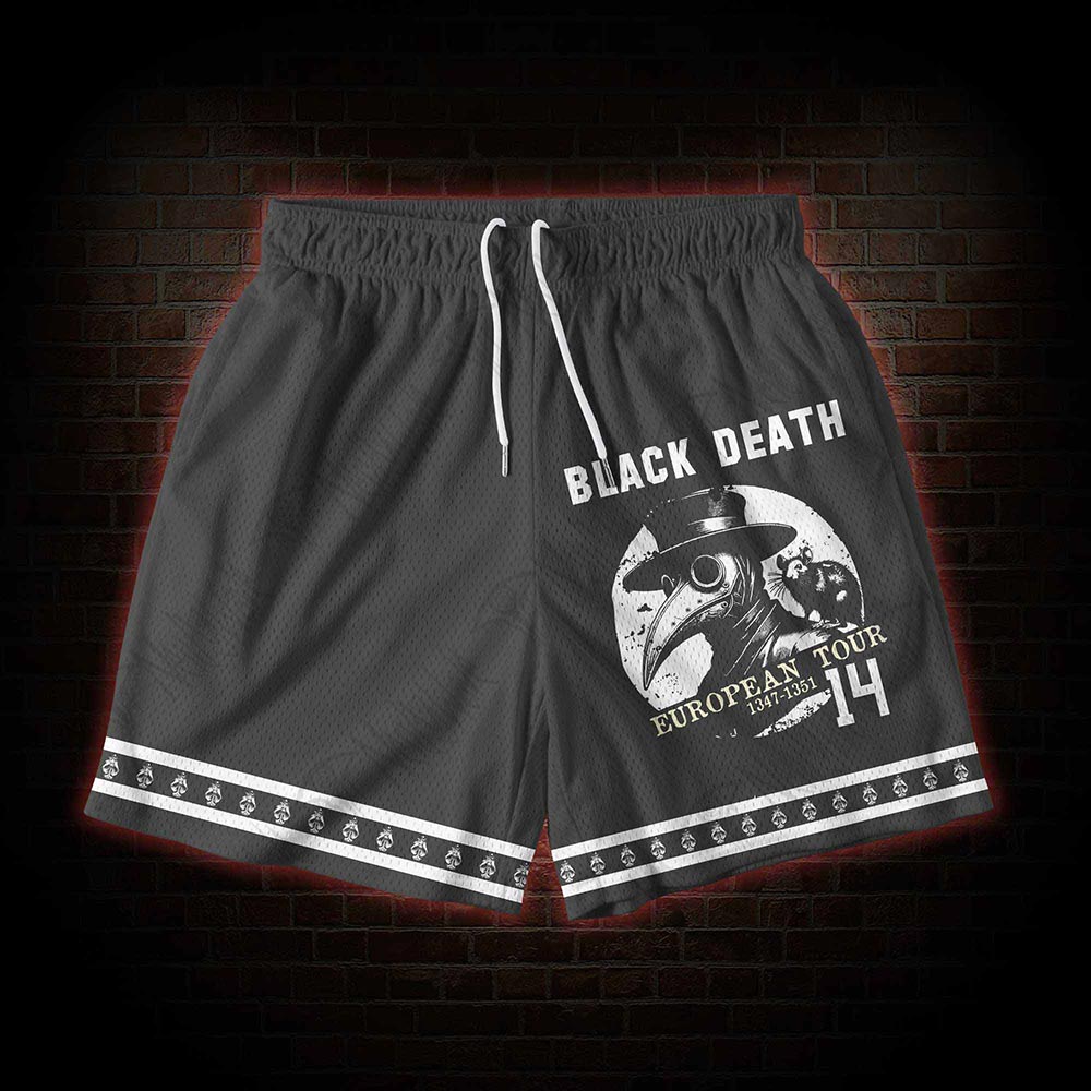 Black Death European Tour Mesh Shorts