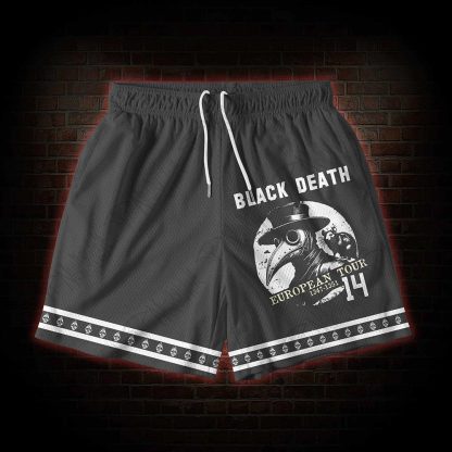 Black Death European Tour Mesh Shorts
