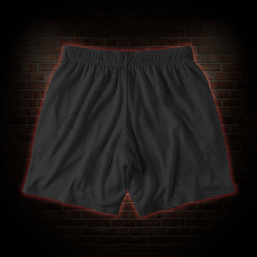 Vintage Dumbblells&Dragons Mesh Shorts