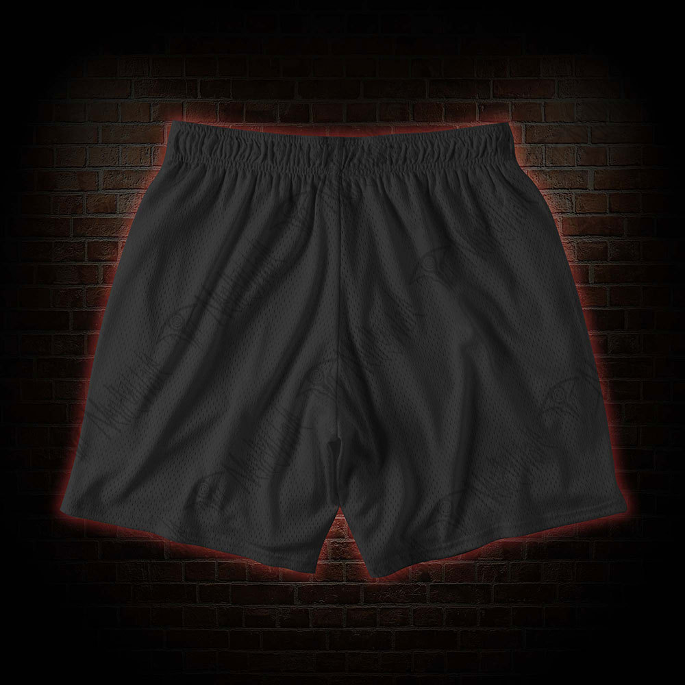 Vintage Dumbblells&Dragons Mesh Shorts