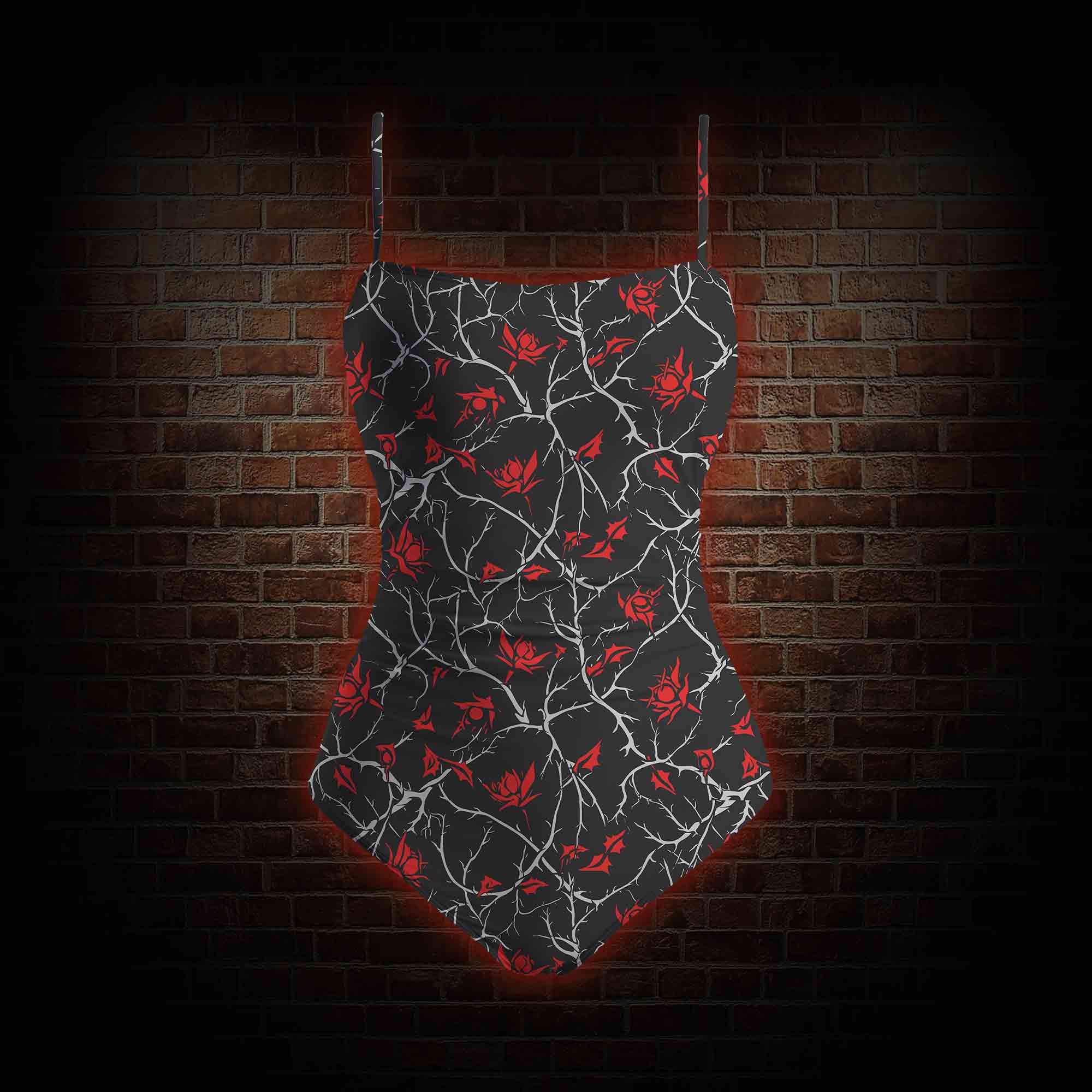 Thorns Slim-Strap Swimsuit