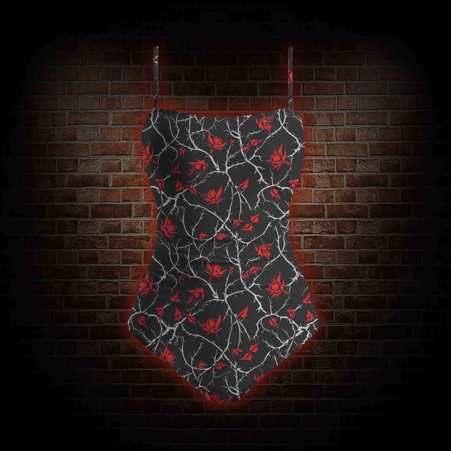 Thorns Slim-Strap Swimsuit