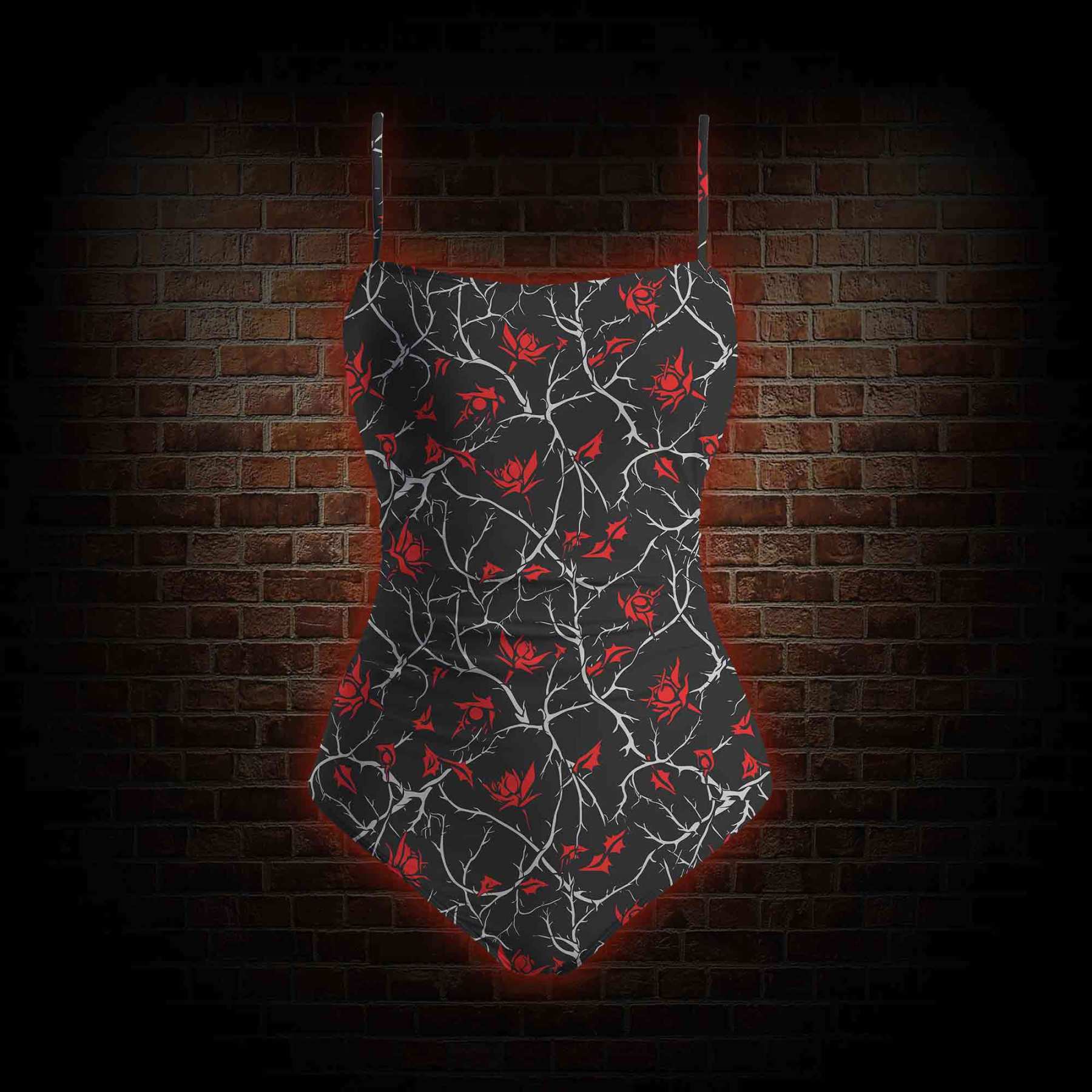 Thorns Slim-Strap Swimsuit