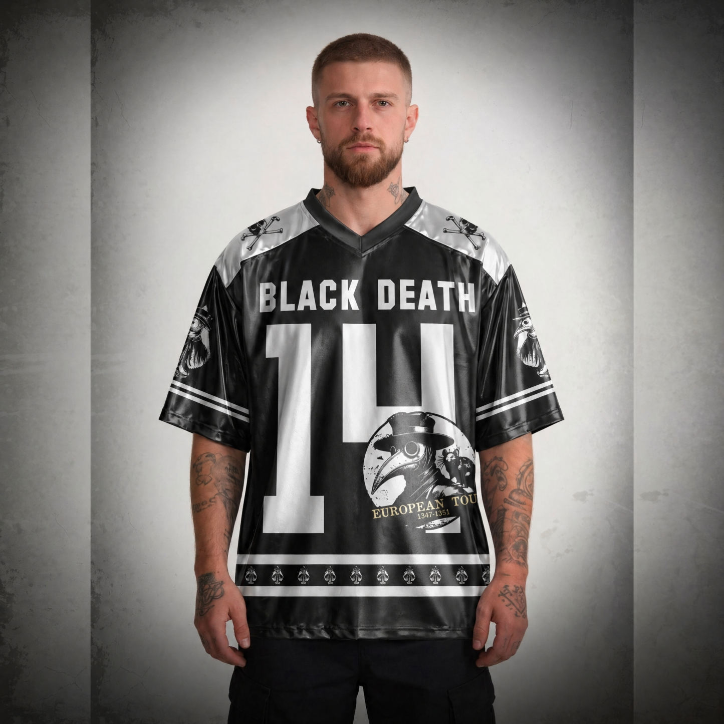 Black Death European Tour Shiny Oversized Jersey
