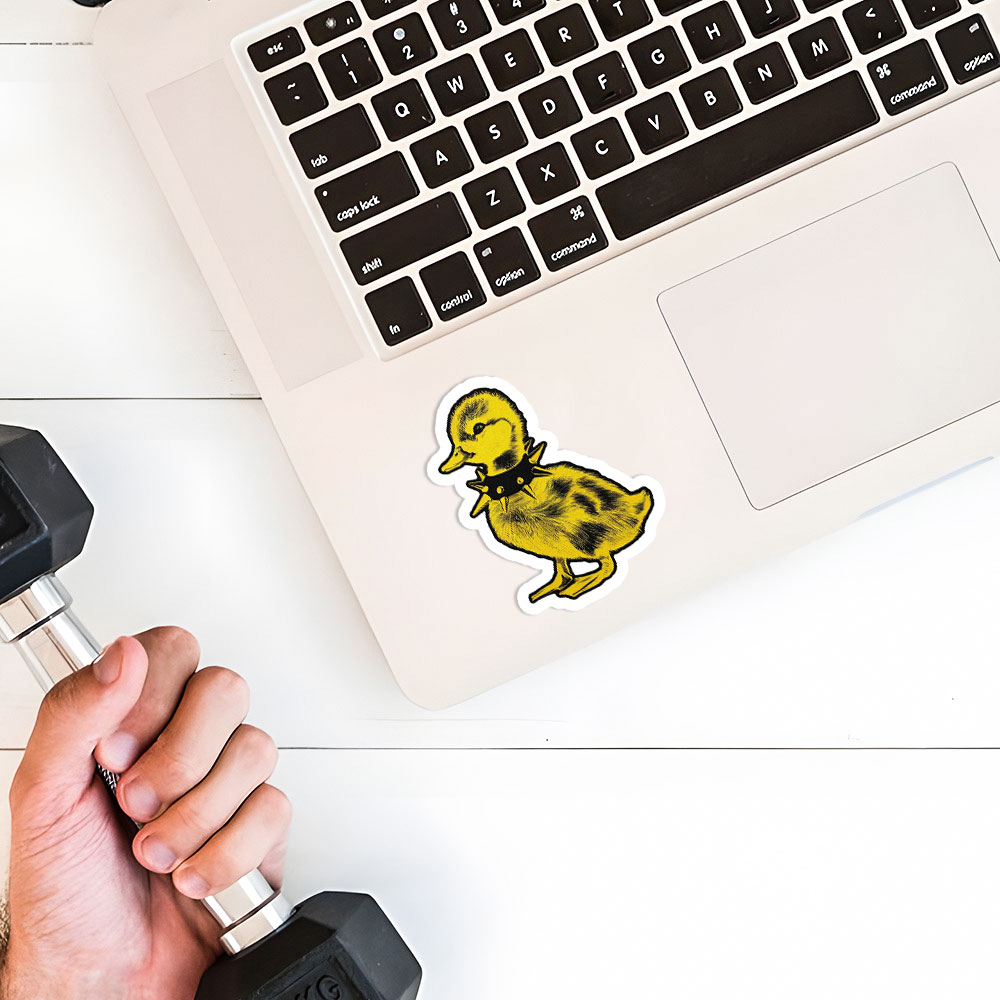 Punk Duck Sticker