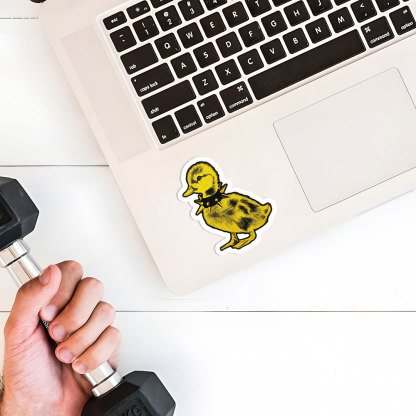 Punk Duck Sticker