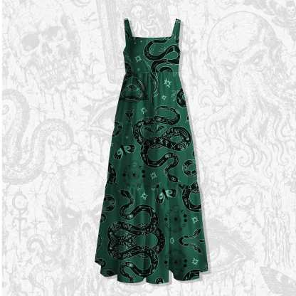 Midnight Arcana Wide Straps Maxi Dress