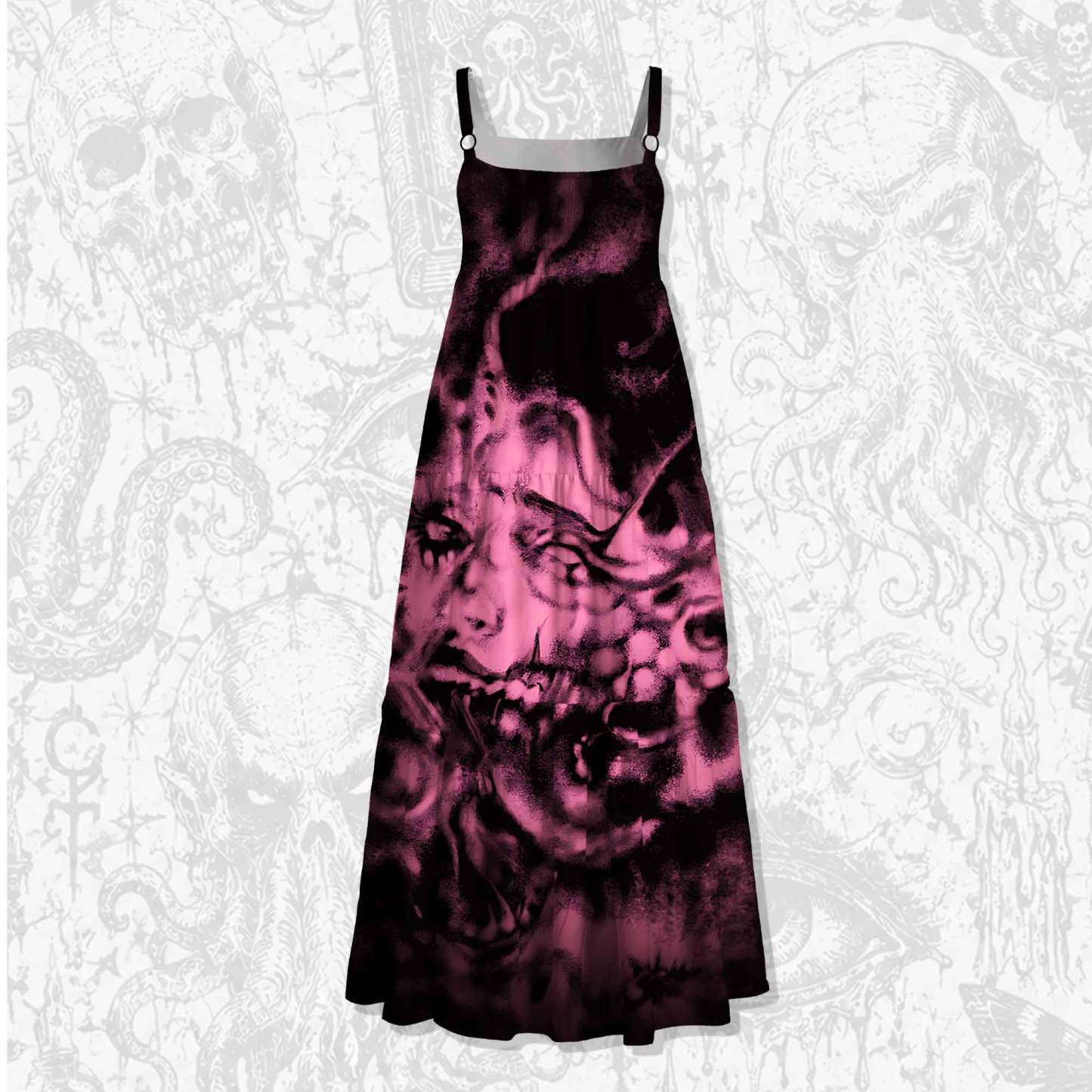 Fragmented Soul Wide Straps Maxi Dress