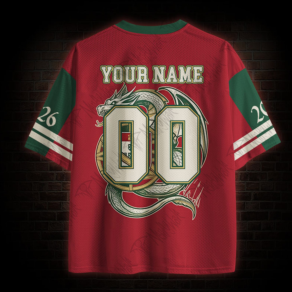 Personalized Portugal Dragon Mesh Jersey