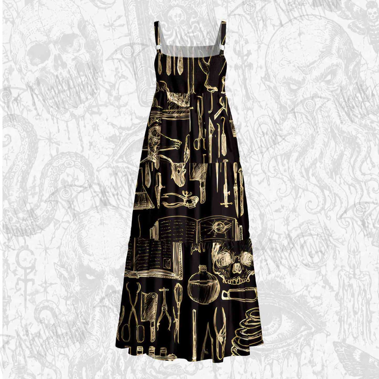 Medical Device Wide Straps Maxi Dress