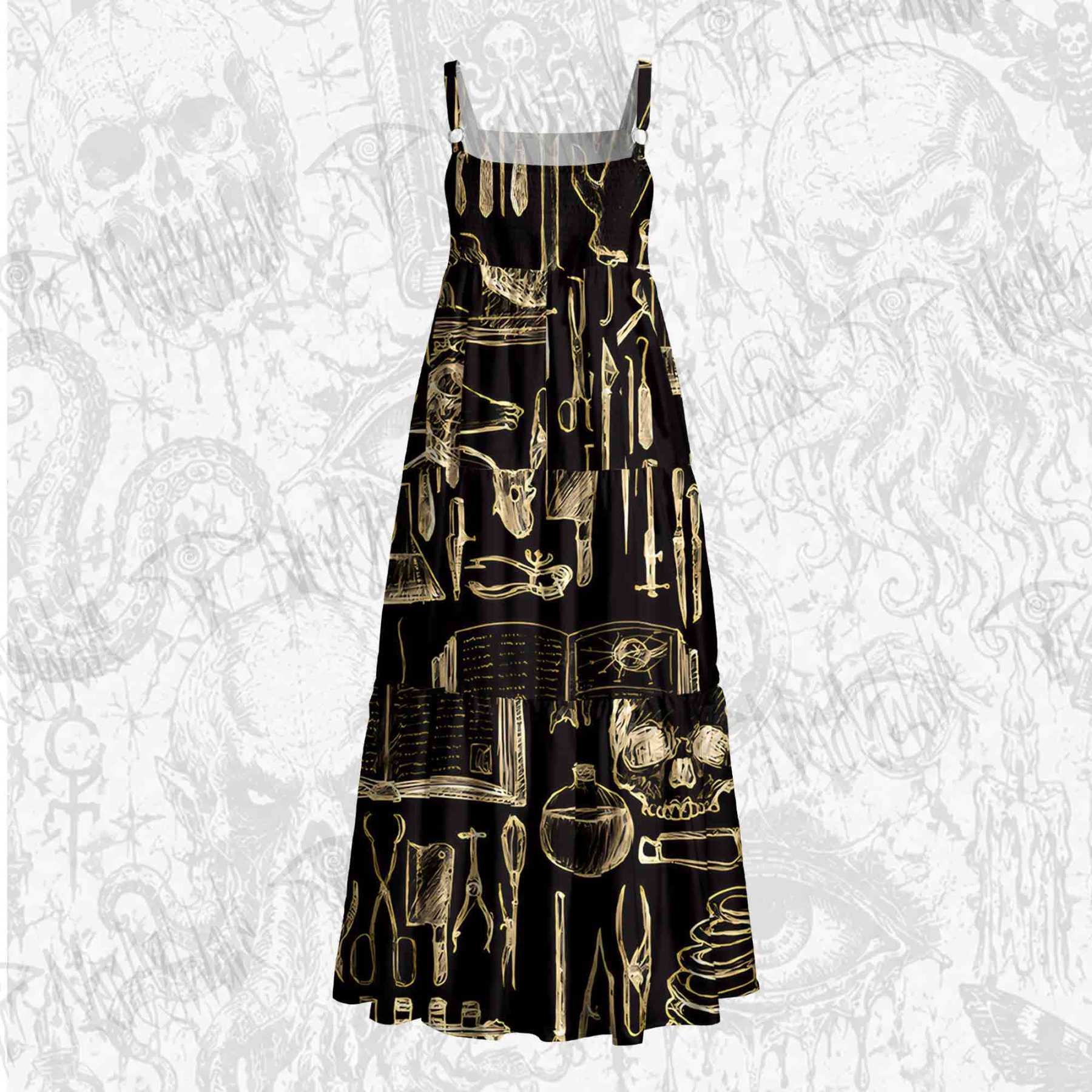 Medical Device Wide Straps Maxi Dress