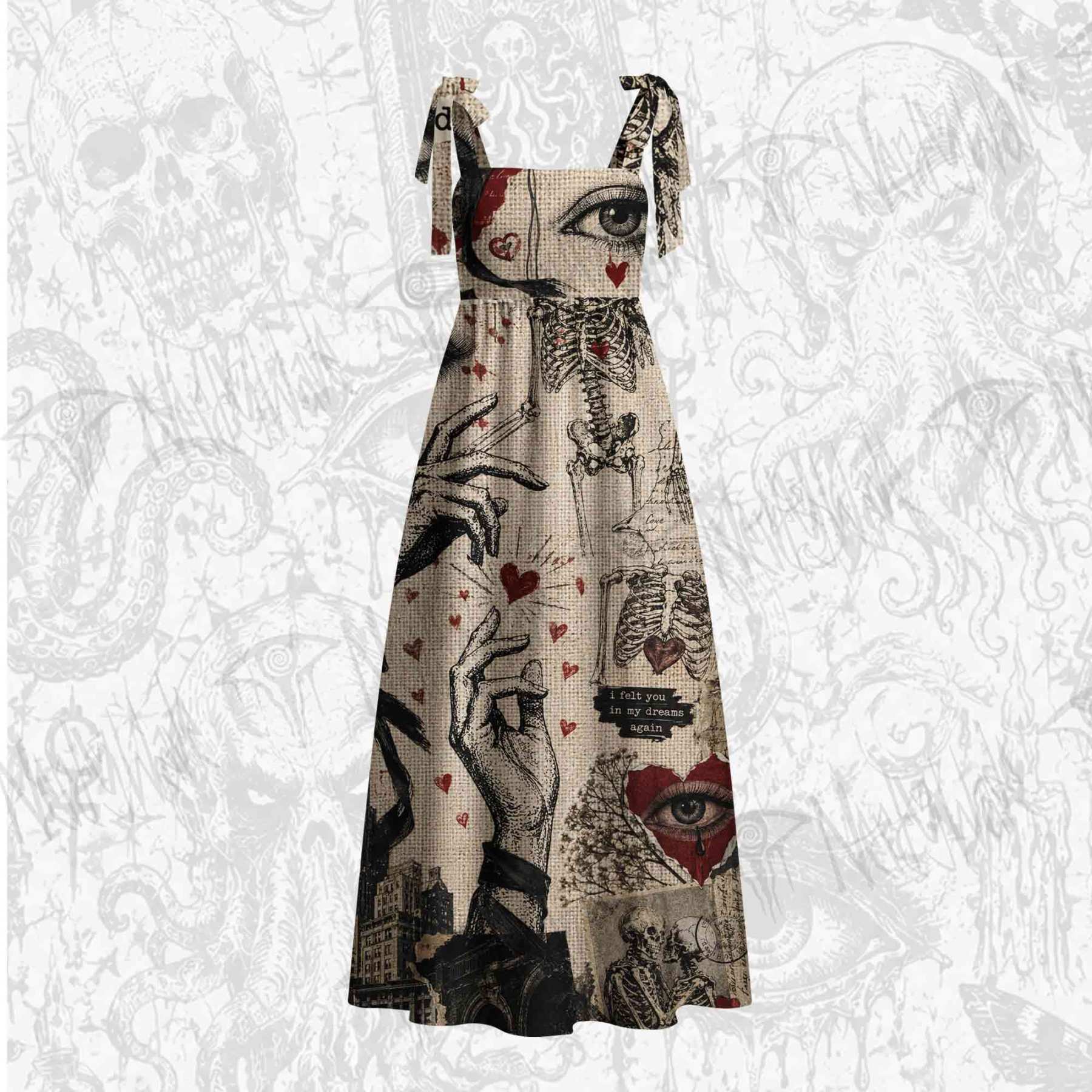 Tragedy Tie Shoulder Maxi Dress