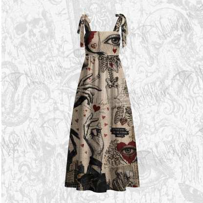 Tragedy Tie Shoulder Maxi Dress