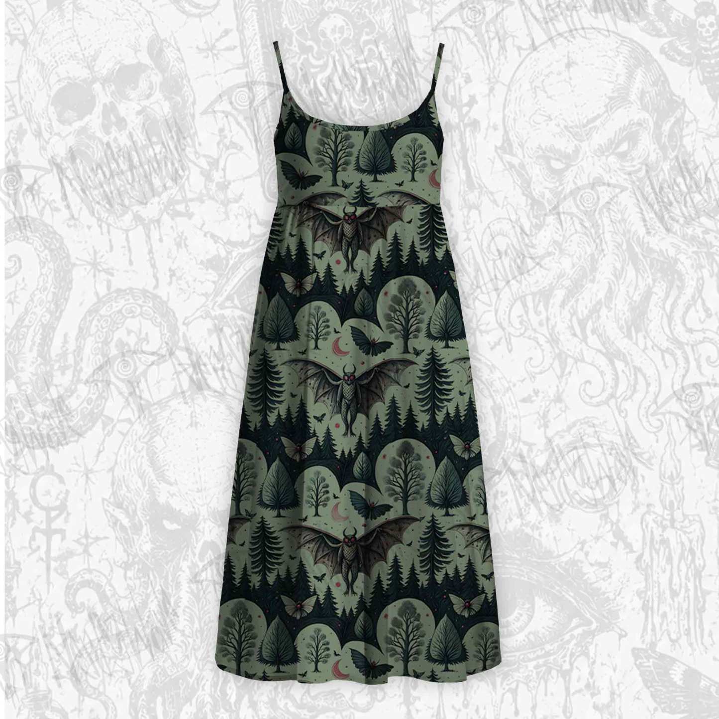 Home of the Mothman Strap Midi Sundress
