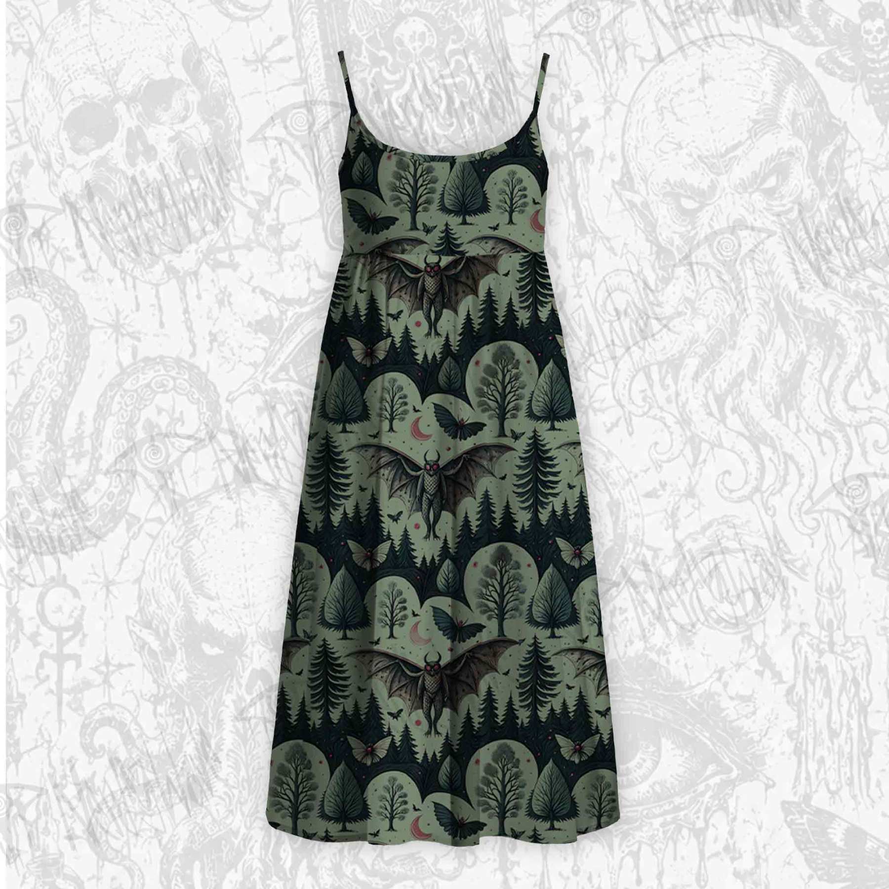 Home of the Mothman Strap Midi Sundress
