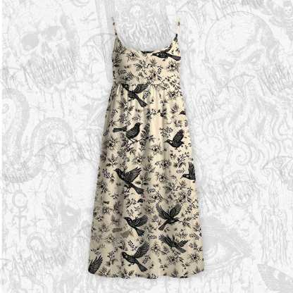Raven's Meadow Strap Midi Sundress