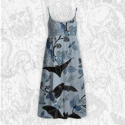 Flying Bats Strap Midi Sundress