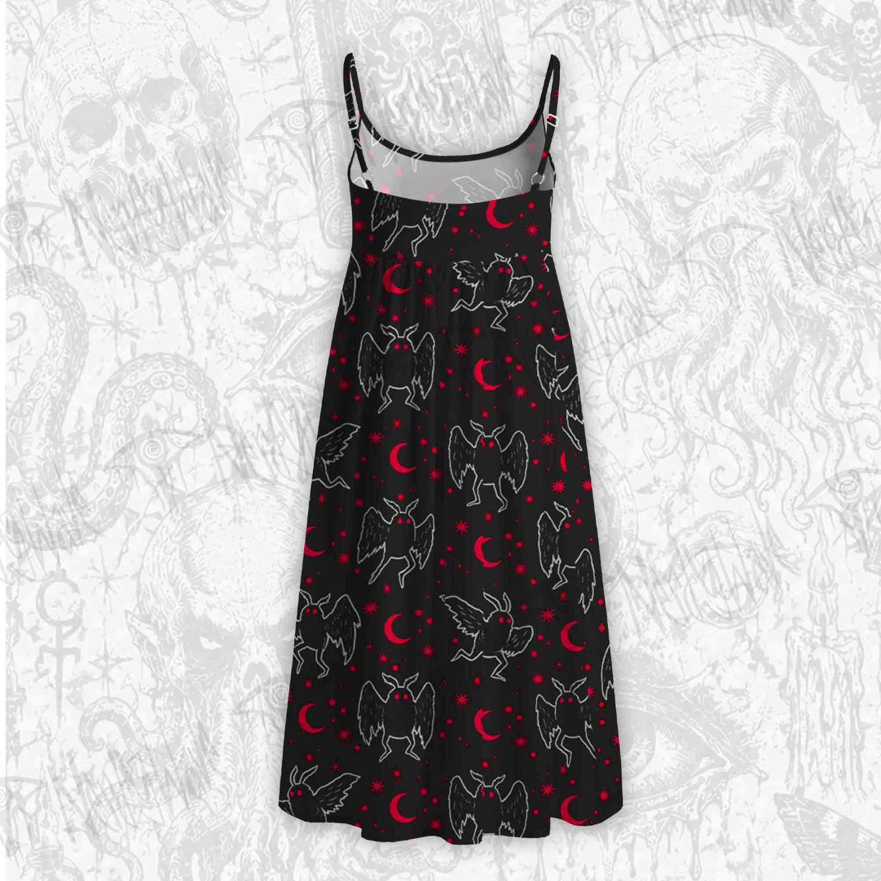 Mothman Night Strap Midi Sundress