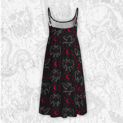 Mothman Night Strap Midi Sundress