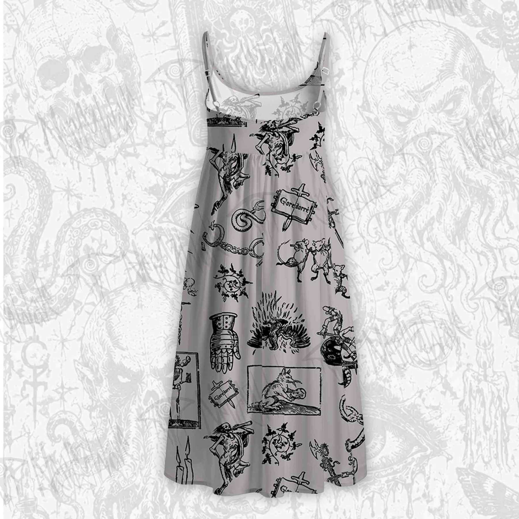 Weird Middle Ages Strap Midi Sundress