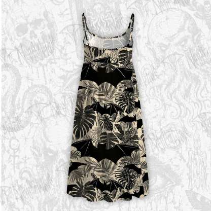 Bats in the Jungle Strap Midi Sundress
