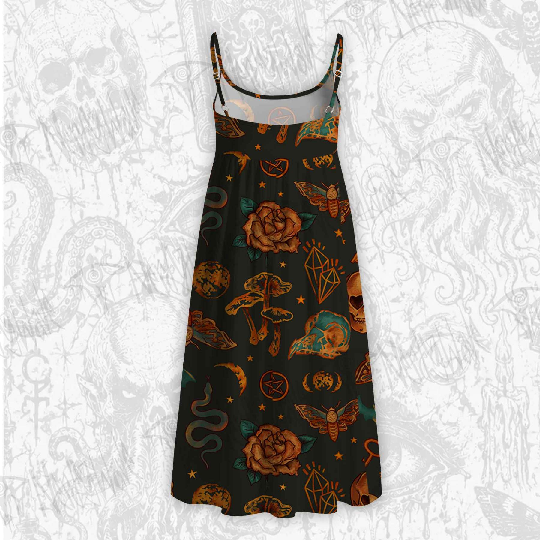 Witchy Strap Midi Sundress