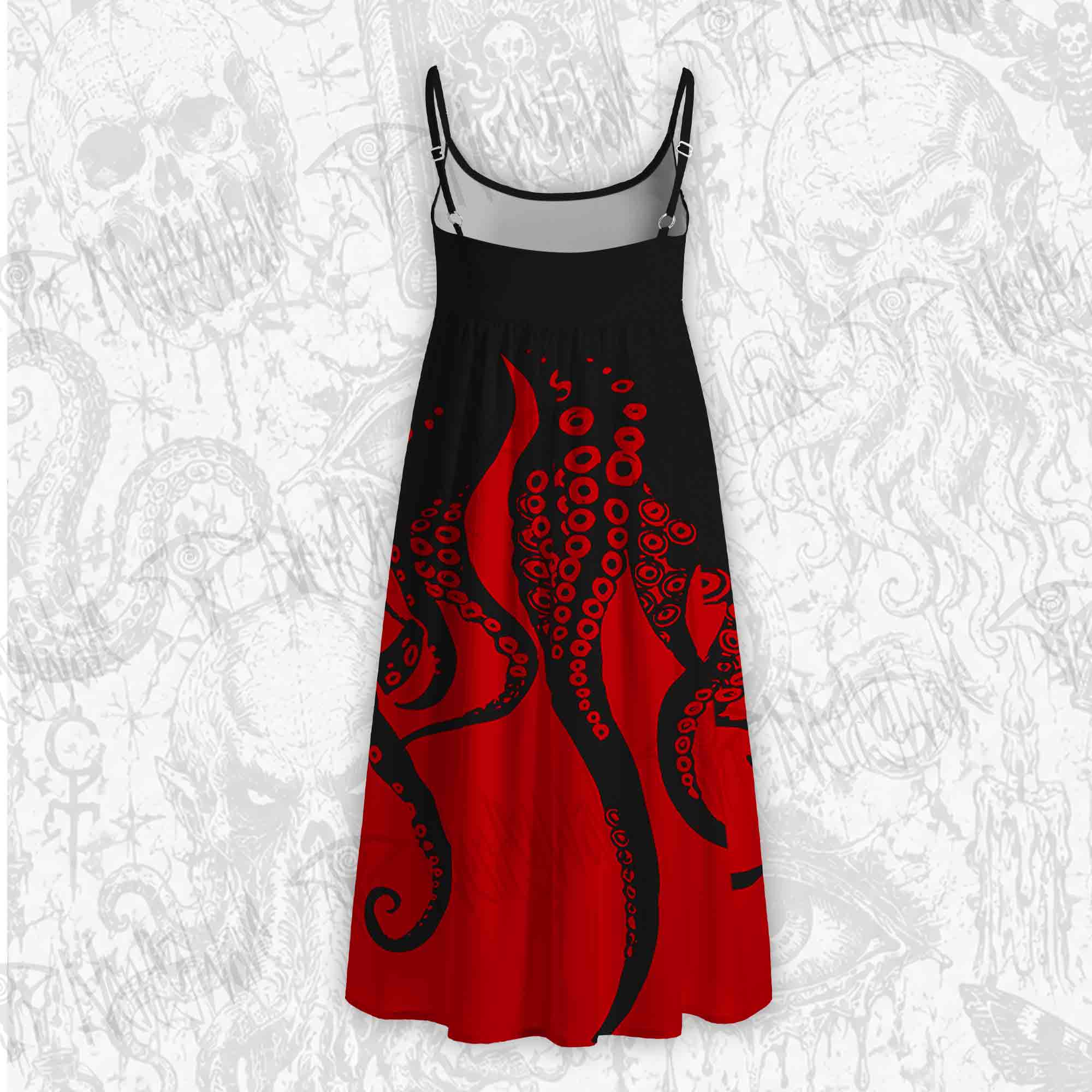 Sea Monster Strap Midi Sundress