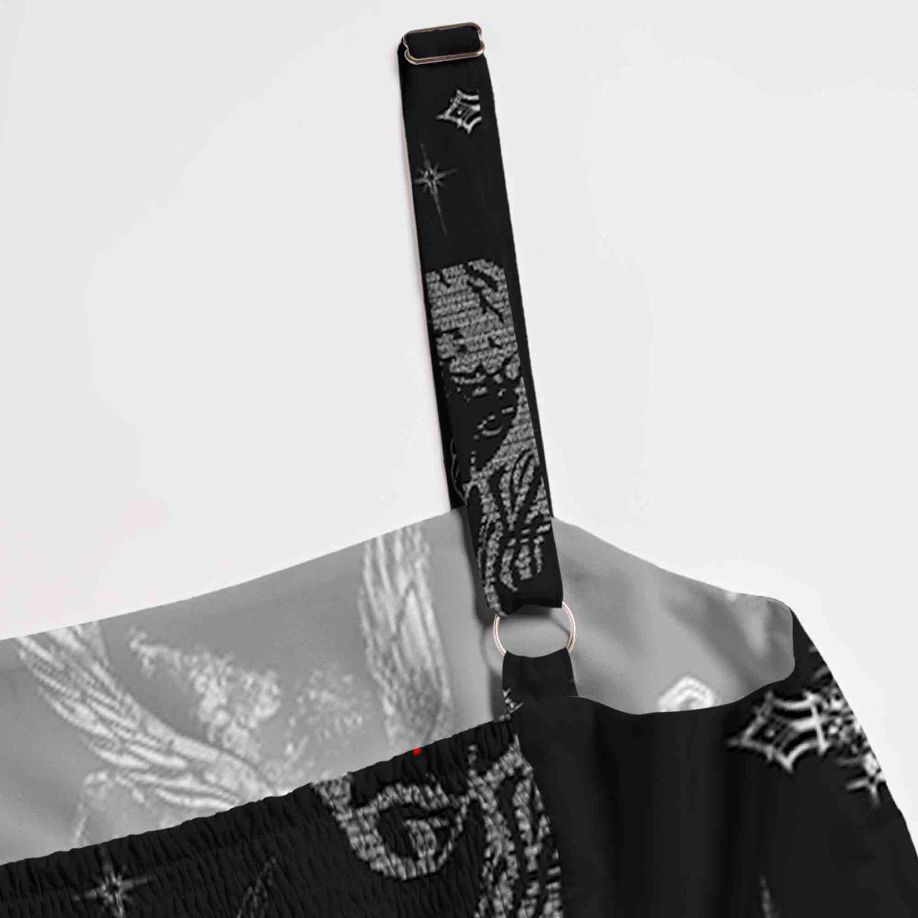 Gothic Cherub Wide Straps Maxi Dress