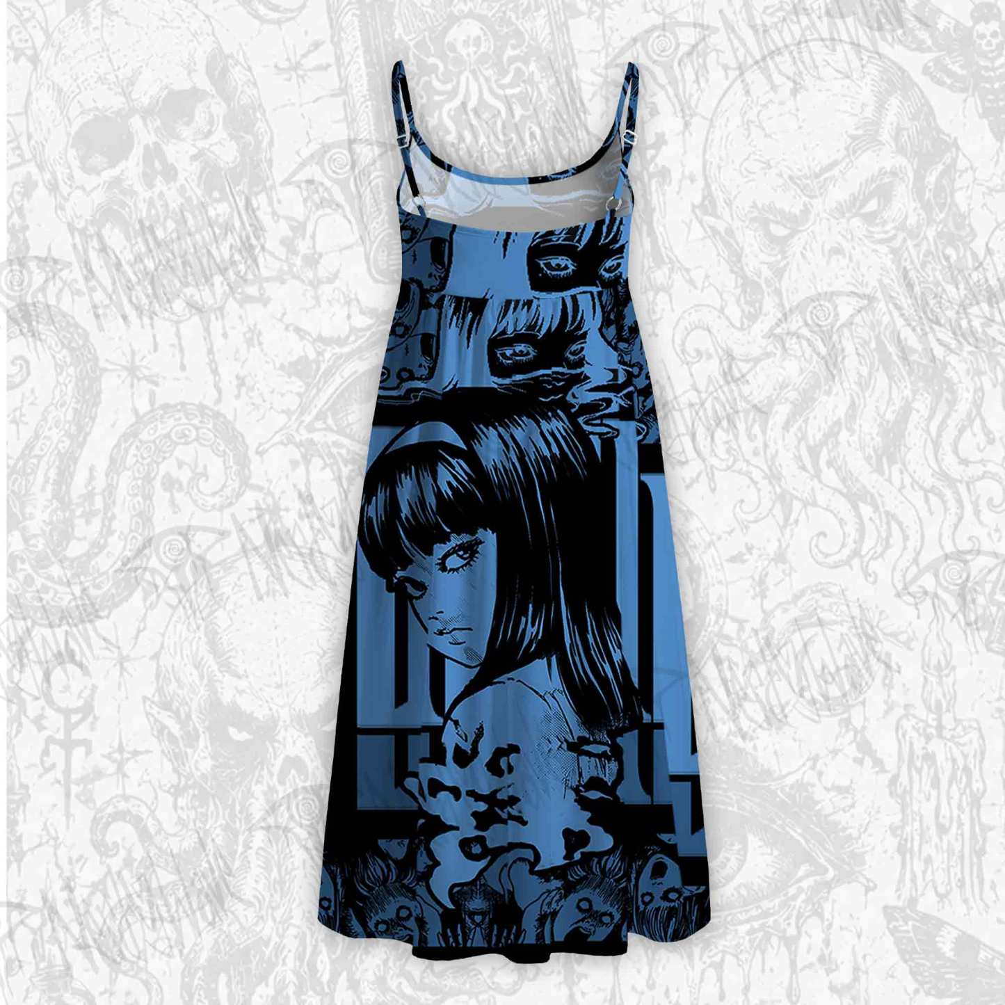 Do not Look at Me with Those Eyes Strap Midi Sundress