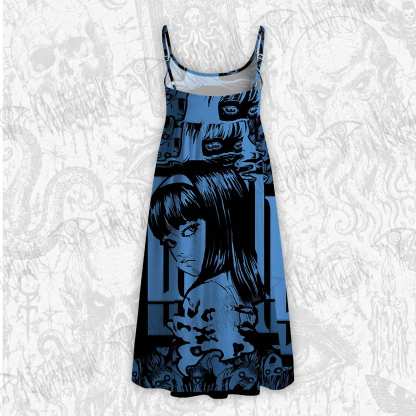 Do not Look at Me with Those Eyes Strap Midi Sundress