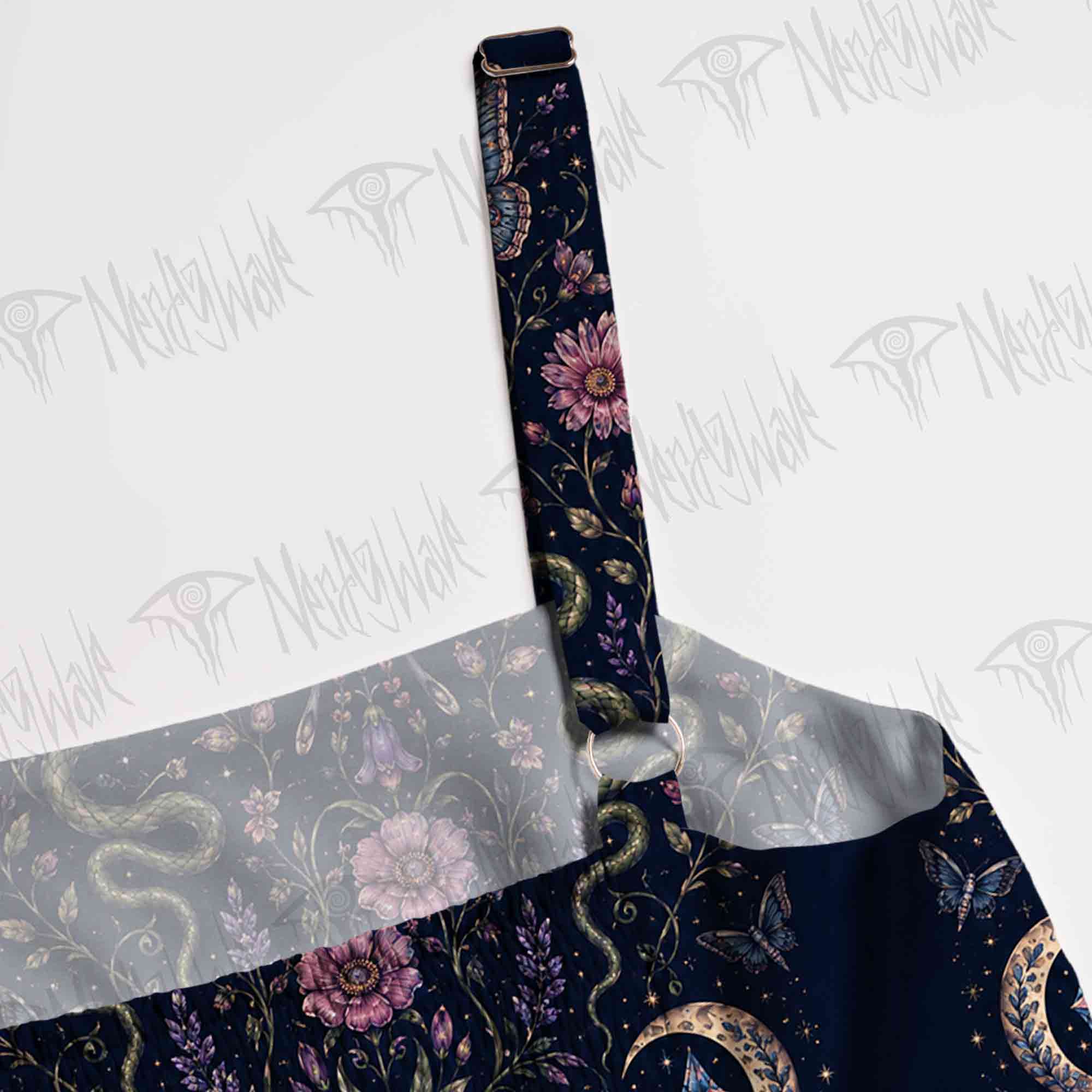 Moth and Botanical Wide Straps Maxi Dress