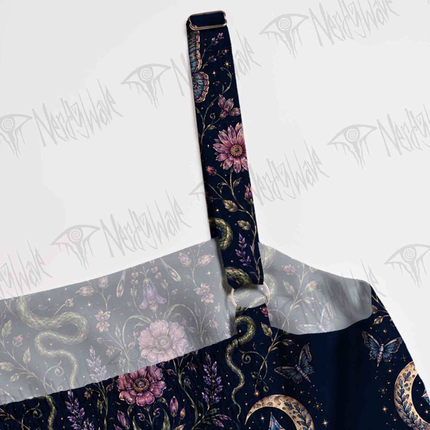 Moth and Botanical Wide Straps Maxi Dress