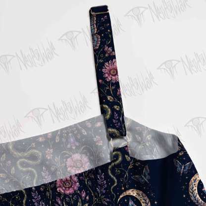 Moth and Botanical Wide Straps Maxi Dress